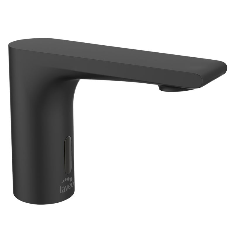 Bateria umywalkowa Laveo Plato stojąca elektroniczna czarna 1 szt.