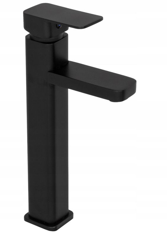 Bateria Umywalkowa Caro Czarna Wysoka Granitan Nablatowa 1 szt.