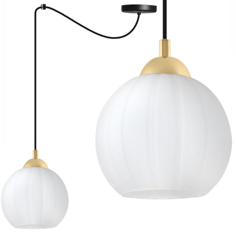 Lampa sufitowa wisząca Light Home LH Costa Pająk 1x E27 60W czarny/biały/złoty 1szt.
