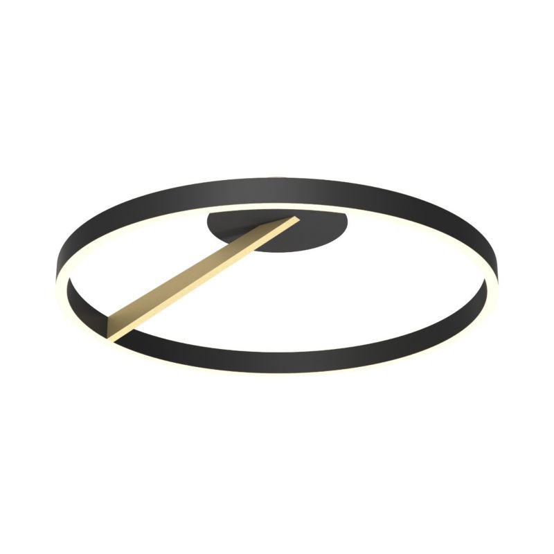 Lampa sufitowa wisząca Zuma Line Malu 1609 czarno-złota nowoczesna wbudowany LED 37W 1 szt.