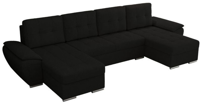 Narożnik MKS Meble UMBRIA U uniwersalny Czarny boucle 1szt.