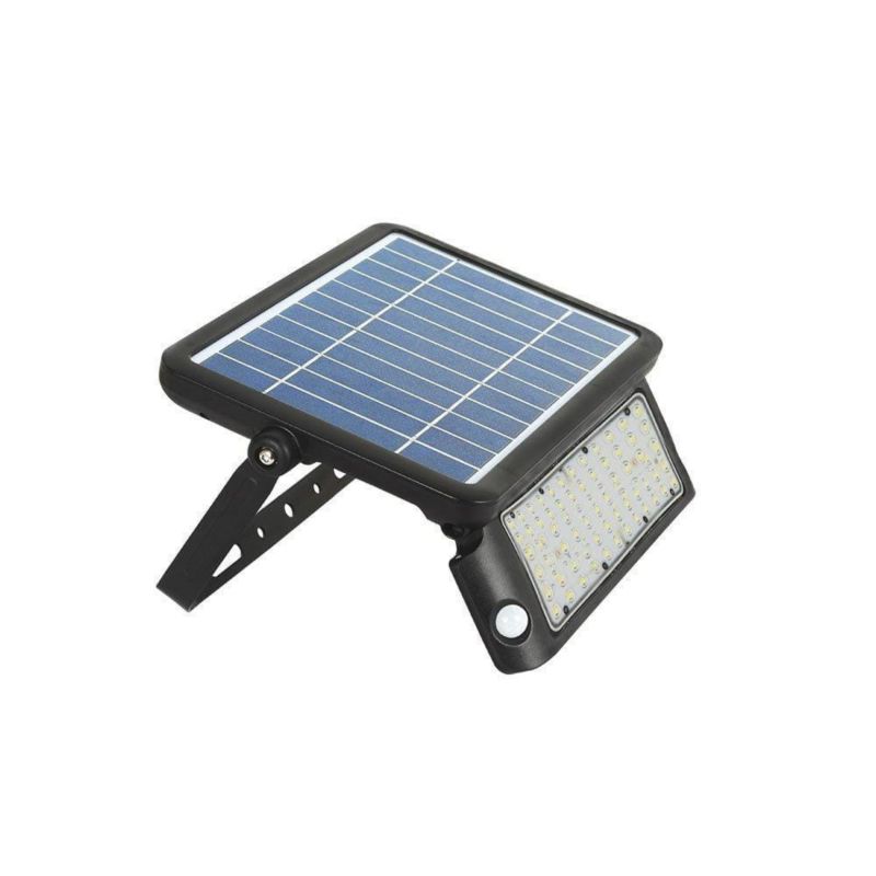 Naświetlacz solarny LED V-TAC czarny LED 10W 4000K 1100lm IP65 wym: 21,5 x 30 x 3,5 cm tworzywo sztuczne - 1 szt.