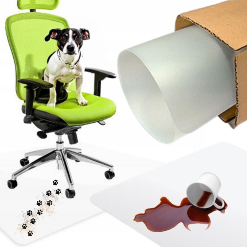 Mata Ochronna Pod Krzesło More&Deco Polipropylenowa Półprzezroczysta 100x70 Cm 1 Szt.