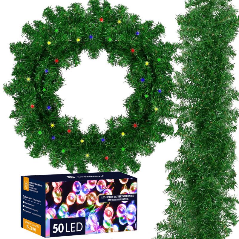 Girlanda choinkowa Springos 300 cm z lampkami 50 LED multikolor 1 kpl.