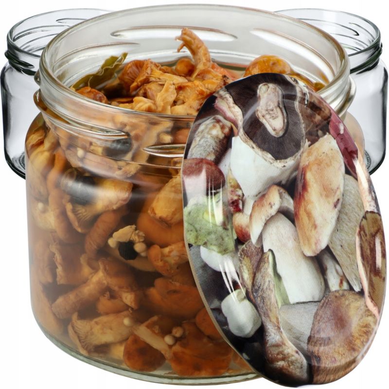 Słoik KADAX Szklany 330ml Słoiki Na Przetwory Dżem miód Zakrętki Fi82 50 szt.