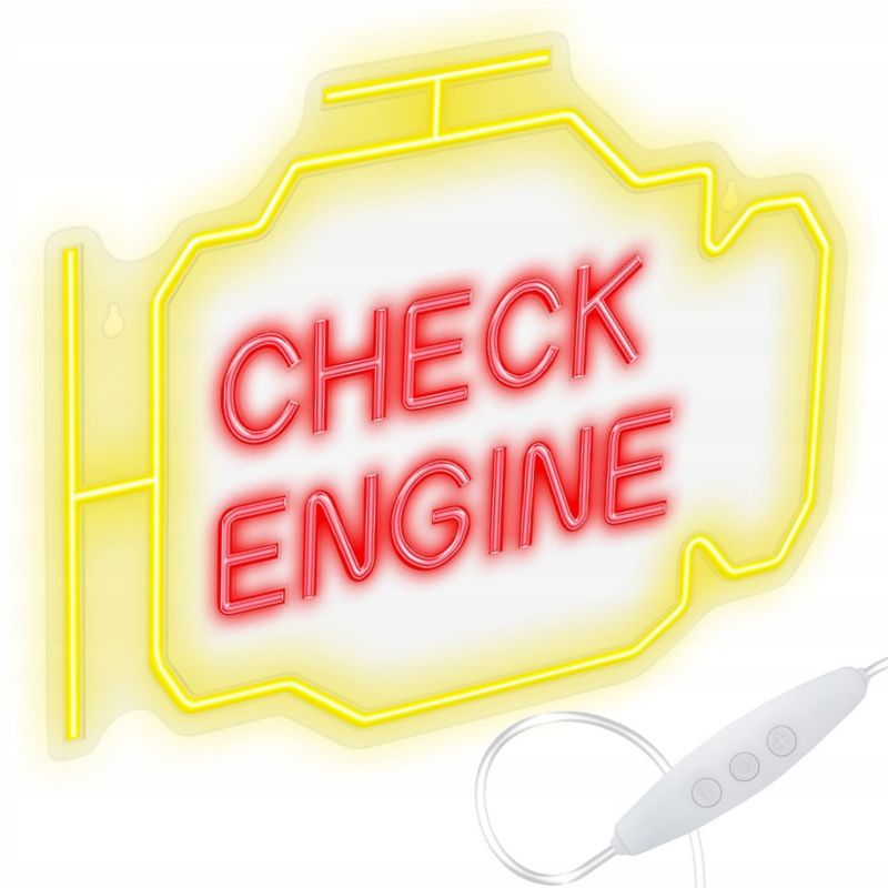 Neon LED Forever Light check engine kinkiet ściemniacz USB 1 szt.