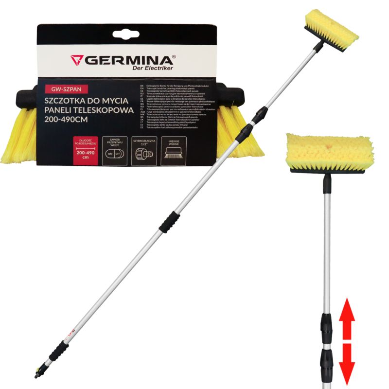 Szczotka teleskopowa do mycia GERMINA 200-490 cm 1 szt