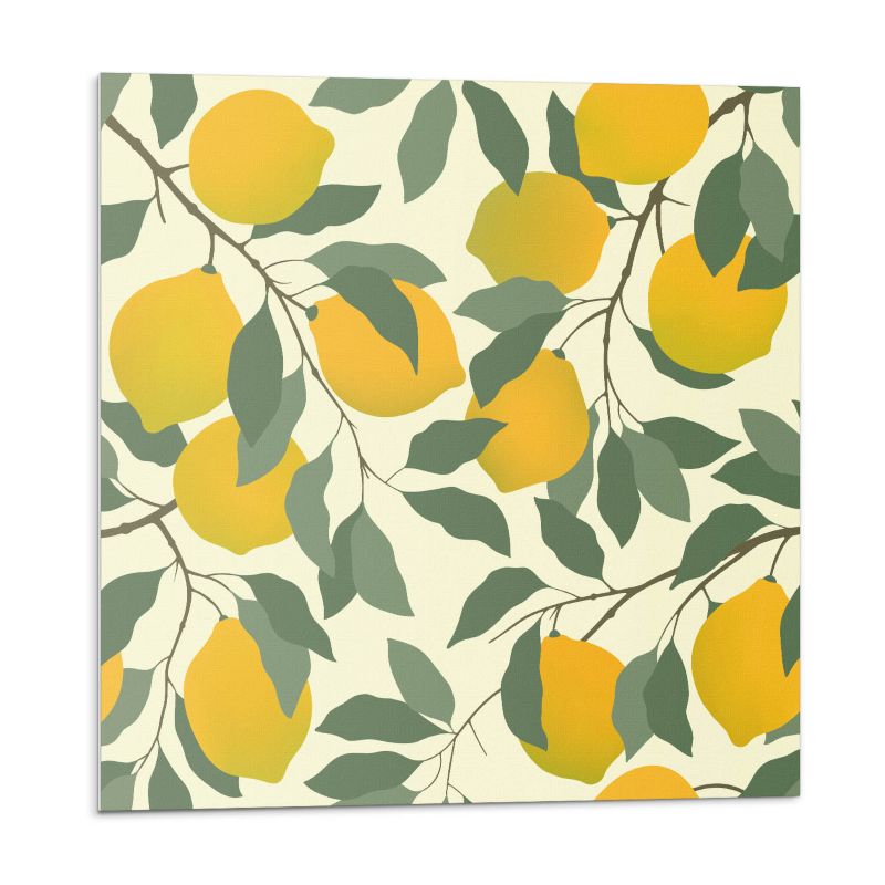 Kafelki samoprzylepne Wallfluent 30x30 cm Botanika w odcieniu cytryny 9 szt.