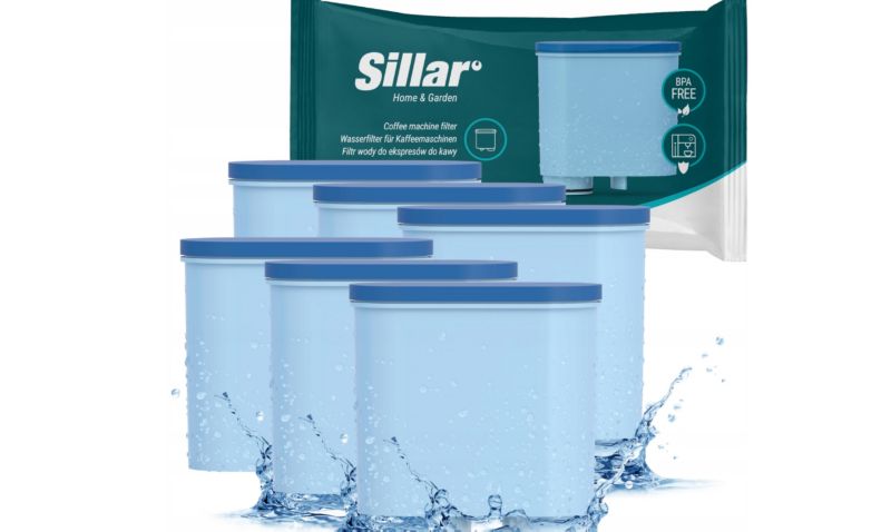 Filtr wody, Sillar, do ekspresu Philips/ Saeco Aquaclean, węglowy, zamiennik CA6903/00 CA6903/10, 6szt