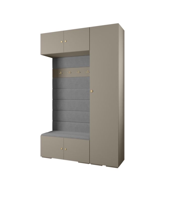 Garderoba do przedpokoju Abiks INOVA 2 Z19 kaszmir+złoty+manila16 1 szt.