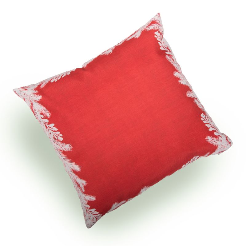Poduszka gałązki 45 x 45 cm czerwona