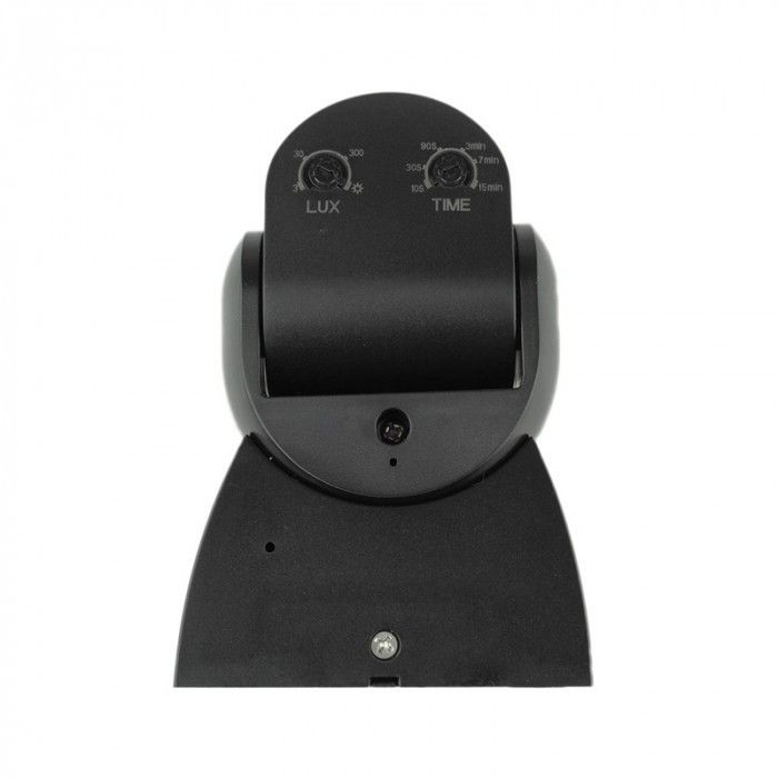 Czujnik ruchu i zmierzchu Ecolight podczerwień PIR czarny do 12 metrów ścienny natynkowy IP65 wym: 5,3 x 8 x 9,5 cm - 1 szt.