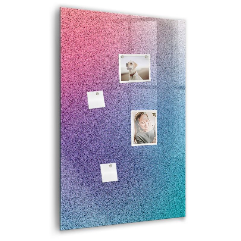 Szklana tablica magnetyczna Wallfluent 60x90 cm Gradient abstrakcja Biały marker 1 szt.