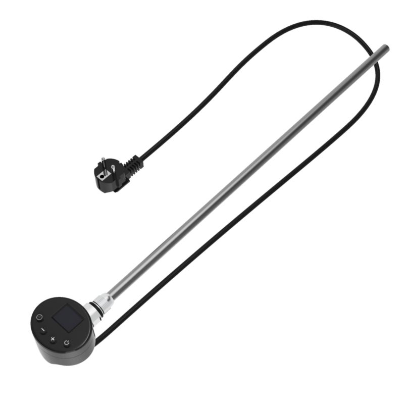 Grzałka Elektryczna do Grzejnika Łazienkowego Granitan Ekran LCD 600W Czarny 1szt.