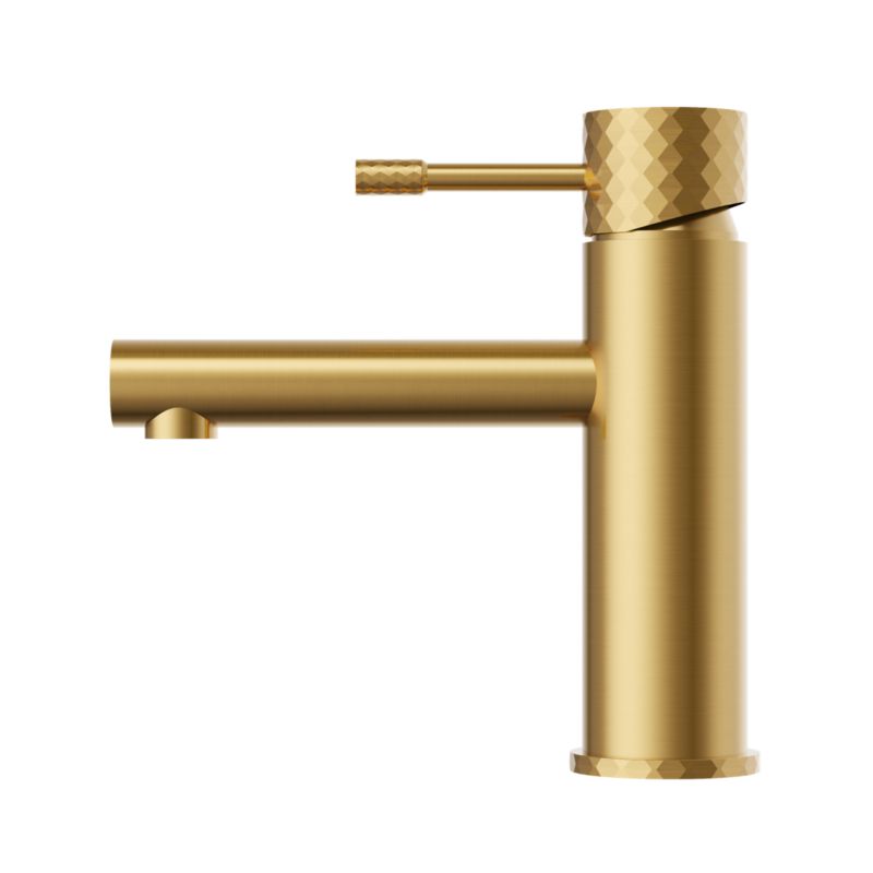 Bateria umywalkowa niska Granitan glami brush gold nowoczesny kran 1 szt.