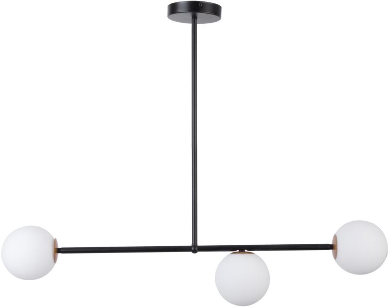 Lampa sufitowa wisząca Sigma Lighting Gama 1151 czarno-biała minimalistyczna 3xG9 x 1 szt.