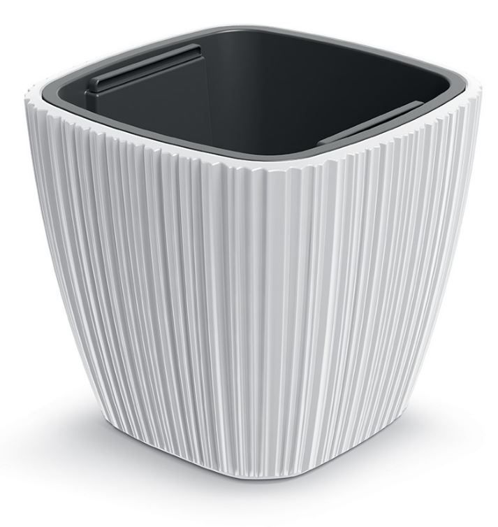 Doniczka PROSPERPLAST z wkladem biała ORO DBOS300-S449 1szt.