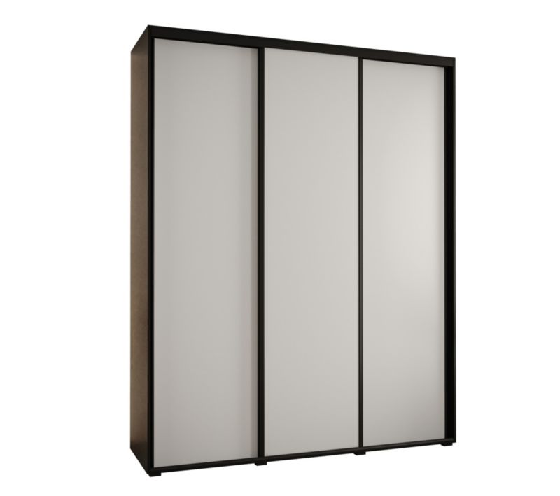 Szafa przesuwna Abiks DAVOS 1 wysoka szer.190cm czarny/biały/czarny 1szt.