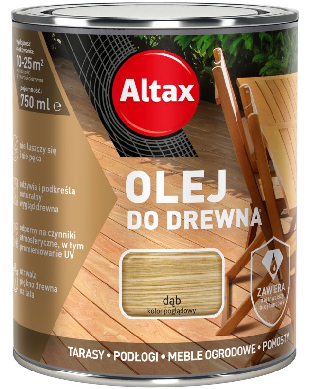 Olej do drewna Altax dąb 0,75 l