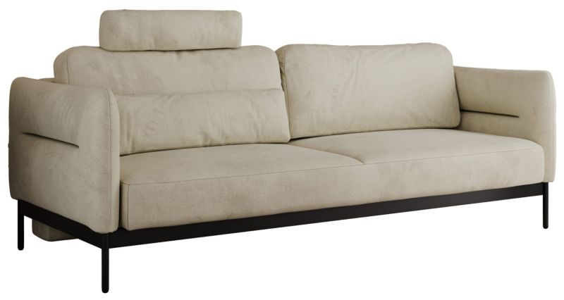 Sofa MKS Meble SALENTO beżowy welwet 1szt.
