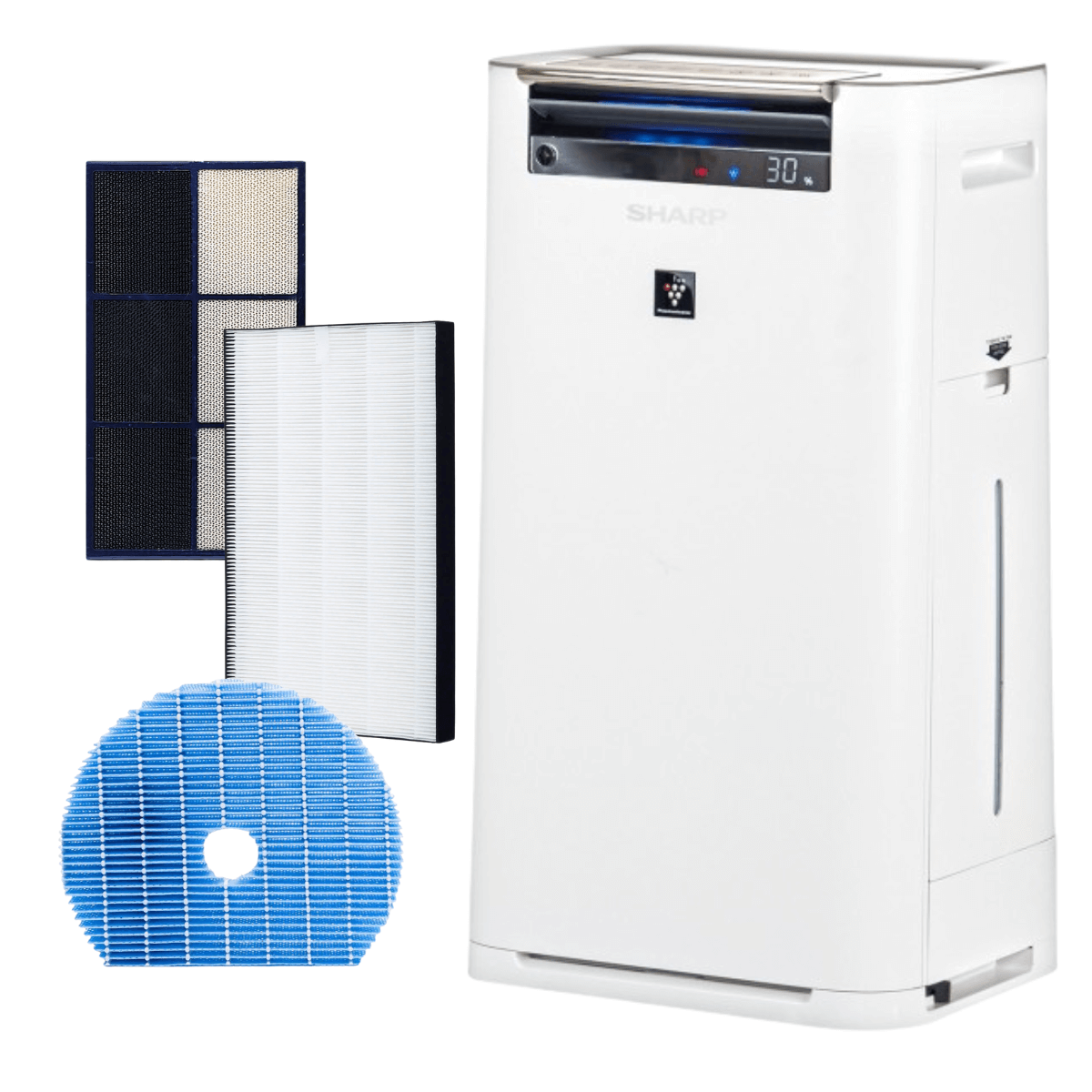 SHARP KC-G40EUW oczyszczacz powietrza z funkcją nawilżania. Pozbądź się wirusów i bakterii. Oczyszczacz KCG40EUW + nawilżacz + jonizator.
