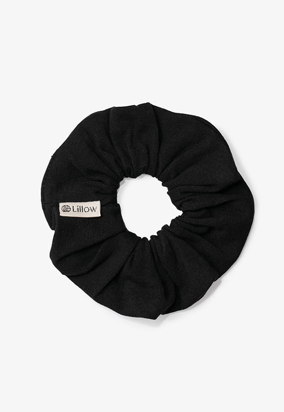 Viskose-Scrunchie - schwarz