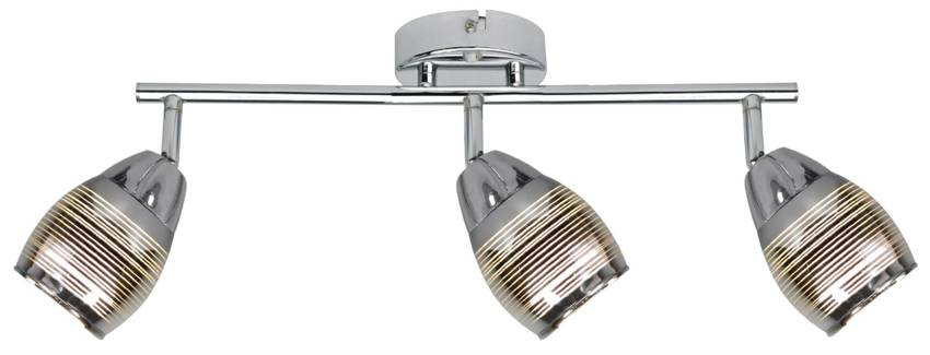 Lampa ścienna listwa 3X10W E14 LED chrom MILTON