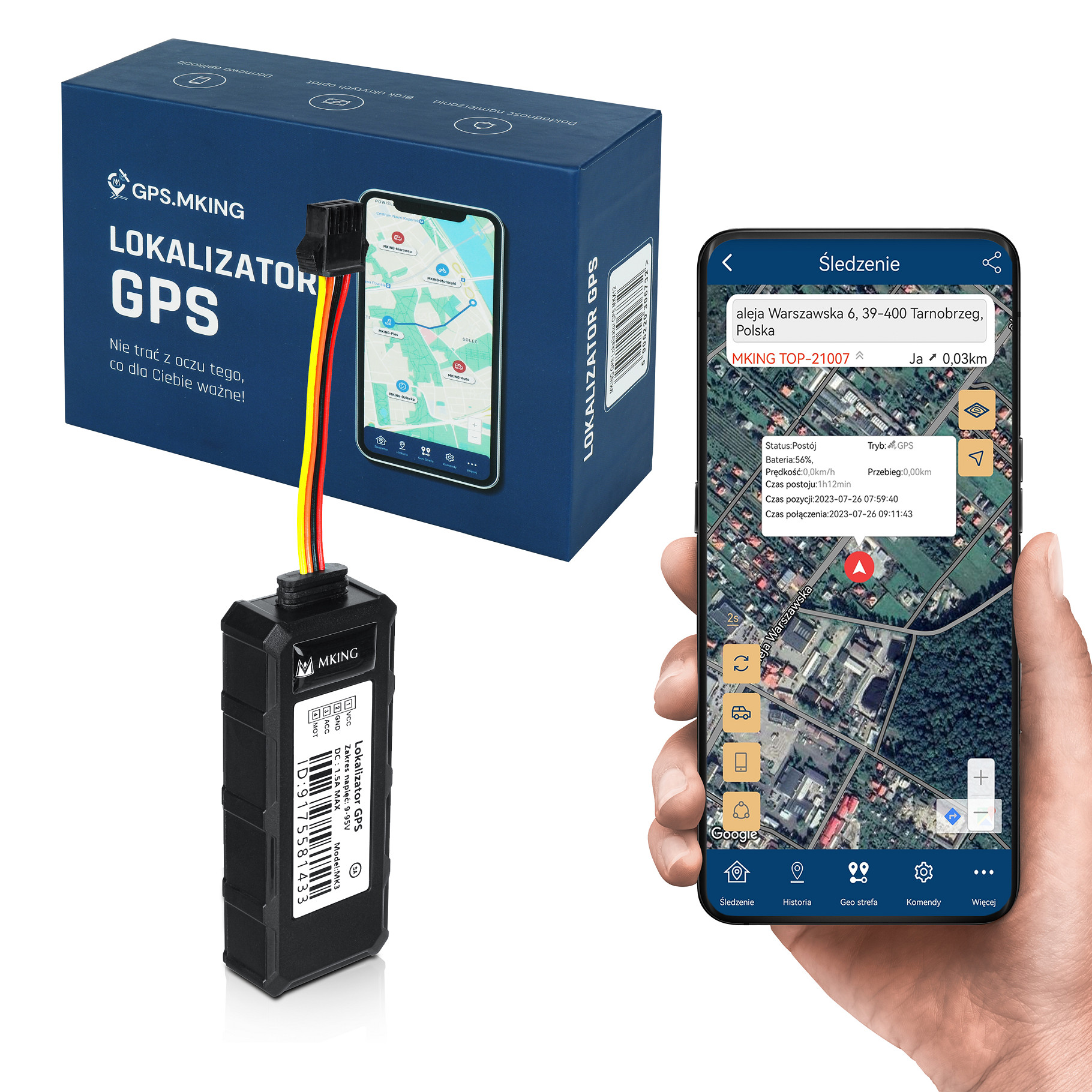 Lokalizator GPS 2G+4G ŚLEDZENIE POJAZDU ŁODZI ODCIĘCIE MK3