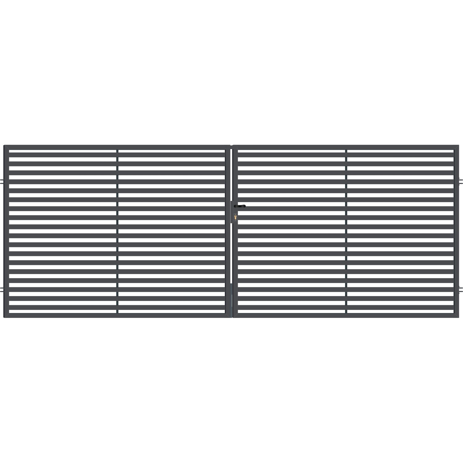 Polargos Brama Arizona dwuskrzydłowa antracyt mat 400 cm x 150 cm