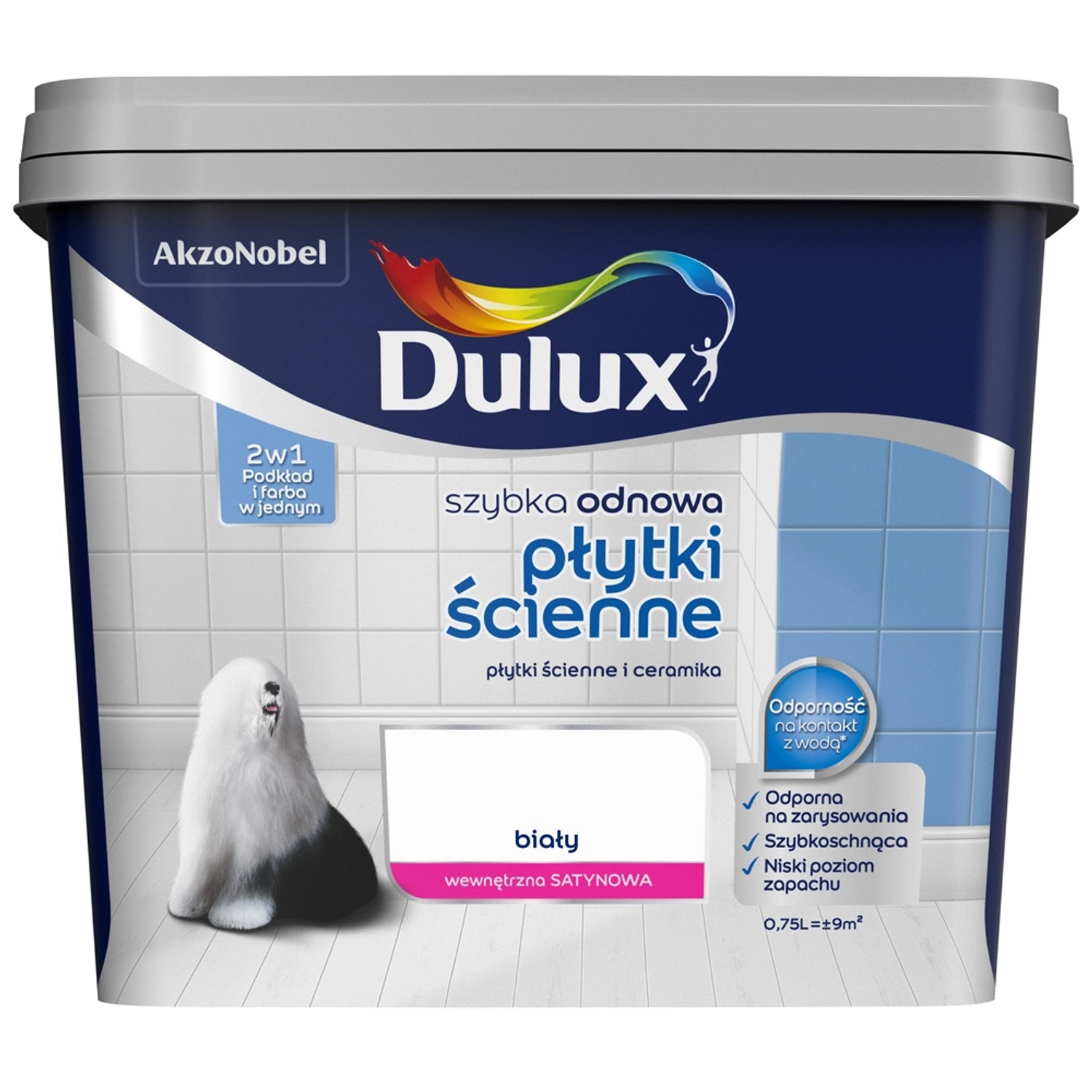 Dulux Szybka Odnowa Płytki ścienne biały 750 ml