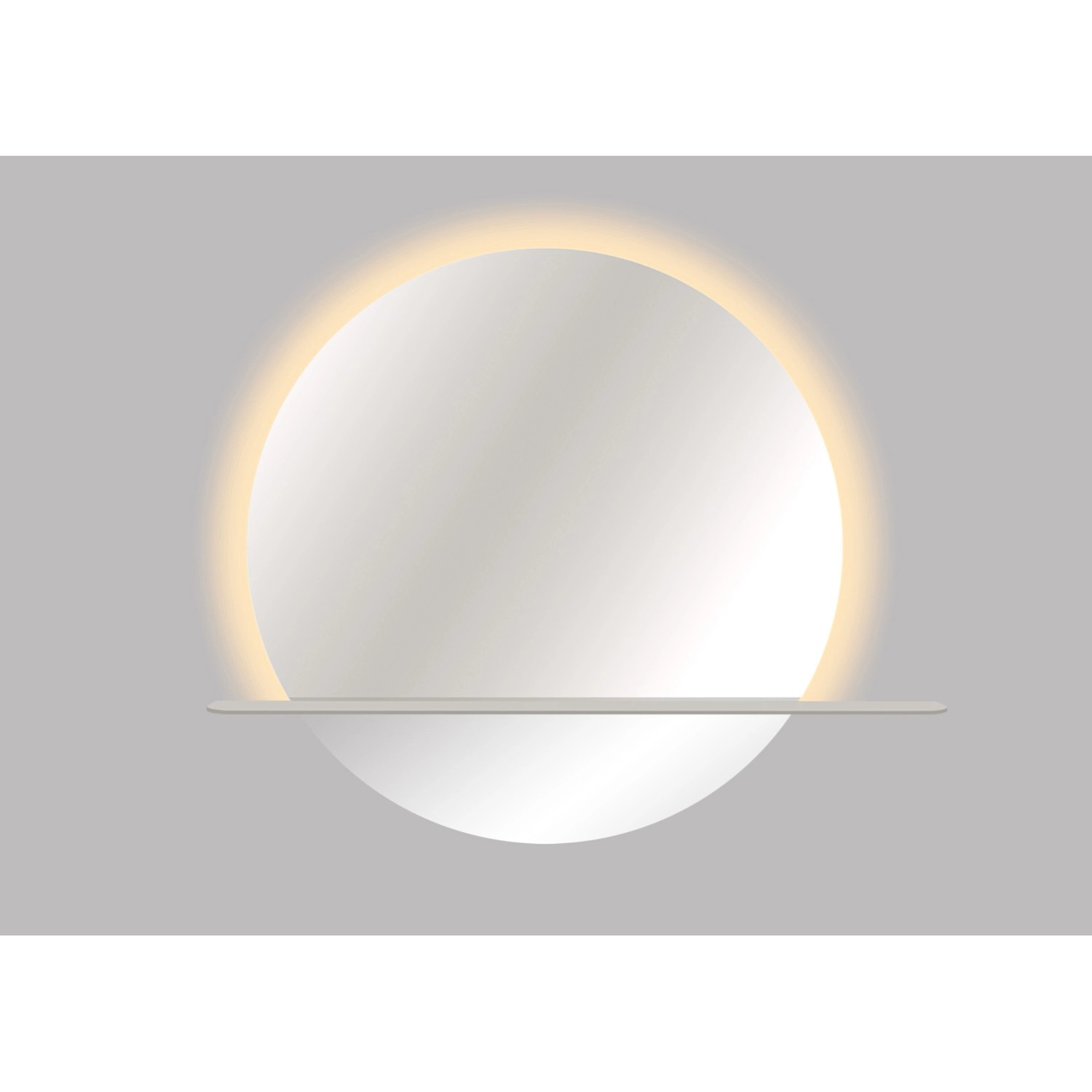Lustro z LED Round Line beige 60