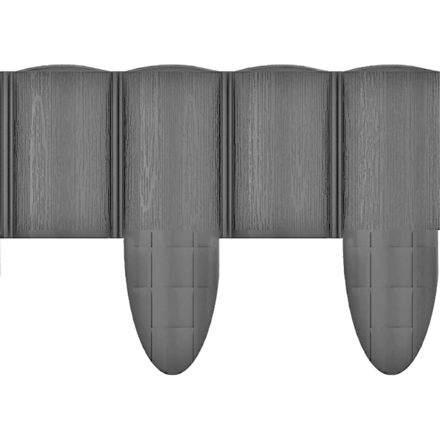 Palisada ECO grafit - 9,5 cm, dł. 2,4 m