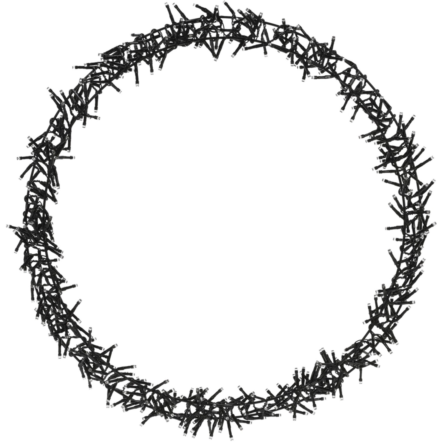 Pierścień wiszący LED ciepły biały śr. 58 cm