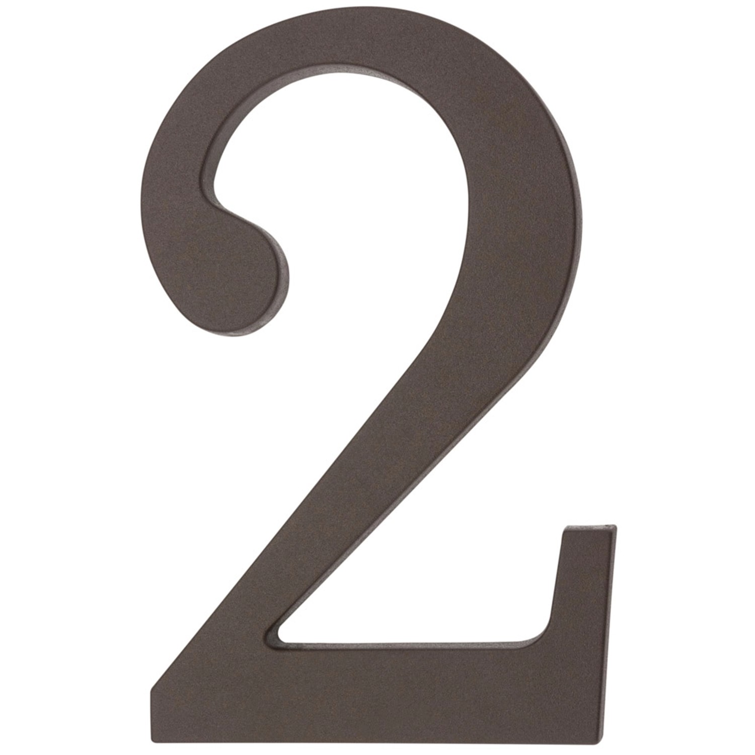 Metro Cyfra 2 plastikowa brązowa wys. 18cm