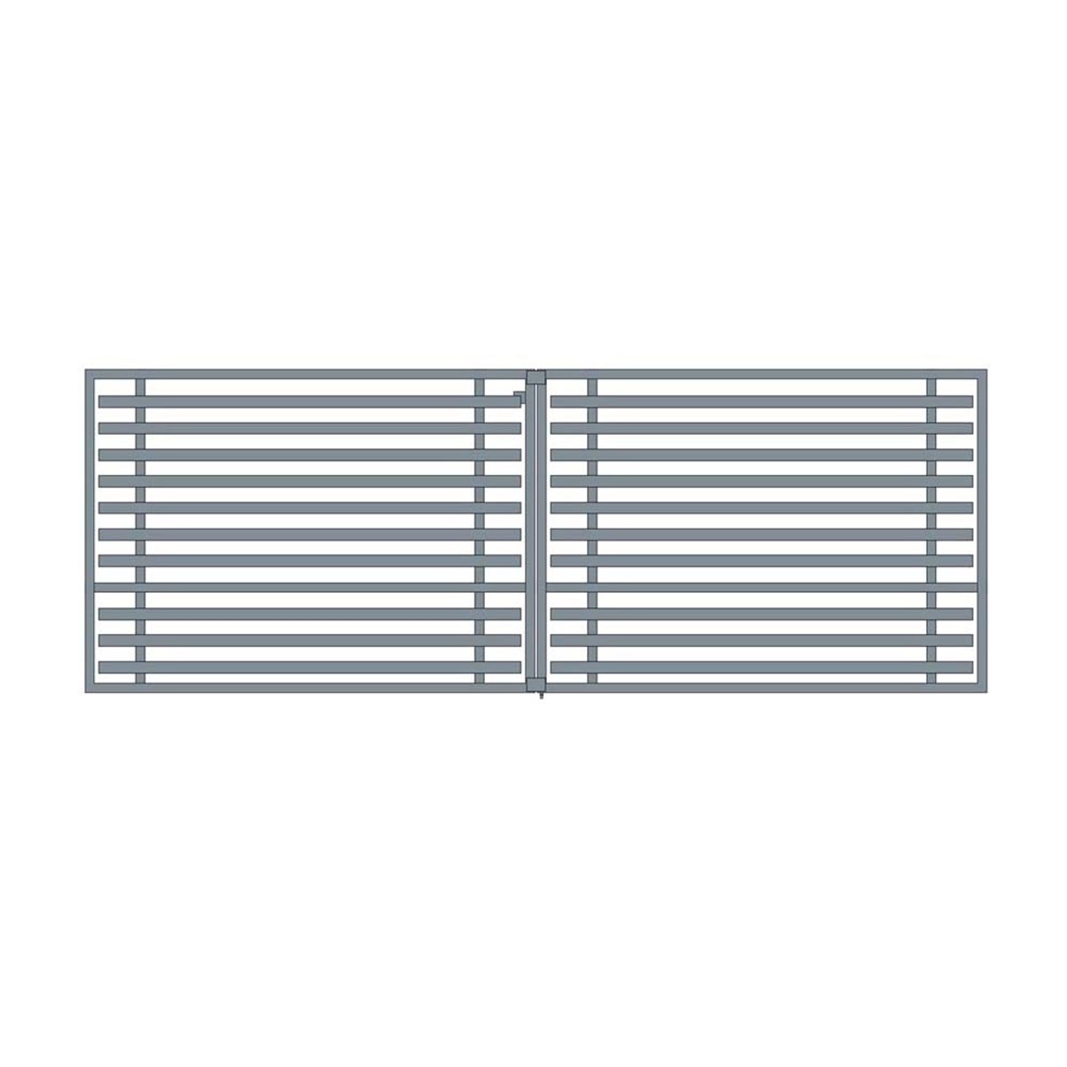 Jarmex Brama Rimini dwuskrzydłowa antracyt mat 397 cm x 140 cm