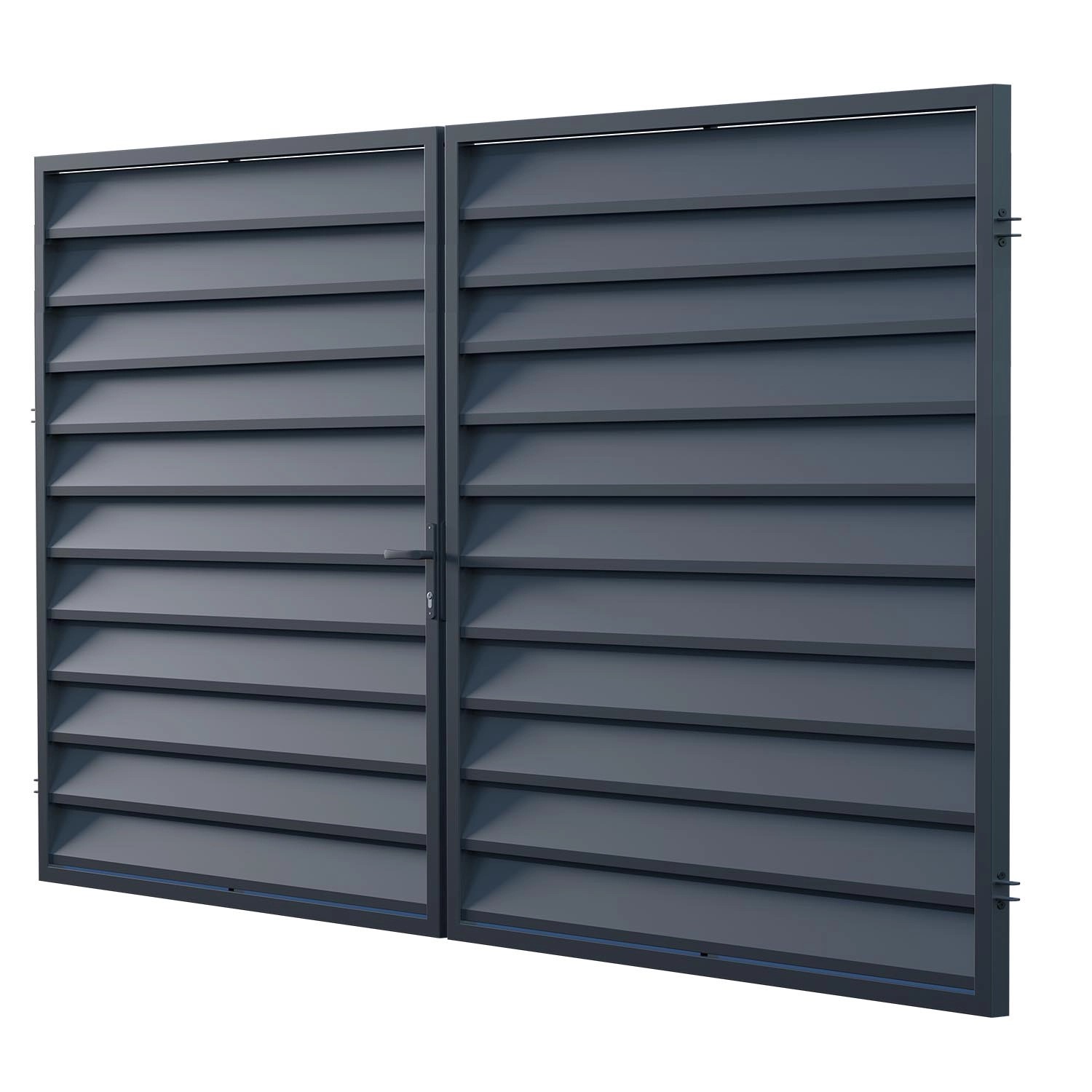 Polargos Brama Mistral 2-skrzydłowa antracyt 400 x 180 cm