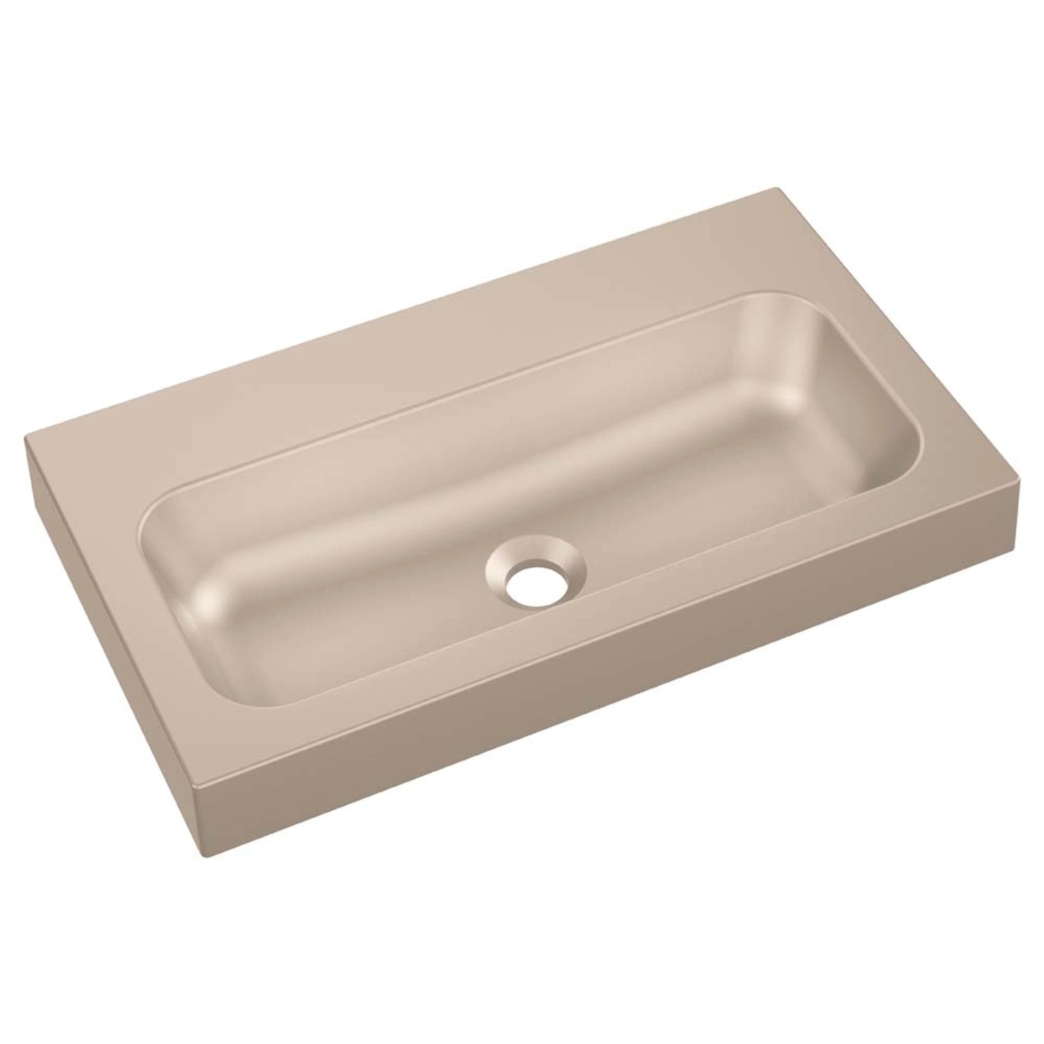 Umywalka MILET 35 Granitowa Caffe Latte 35 x 61 x 9 cm