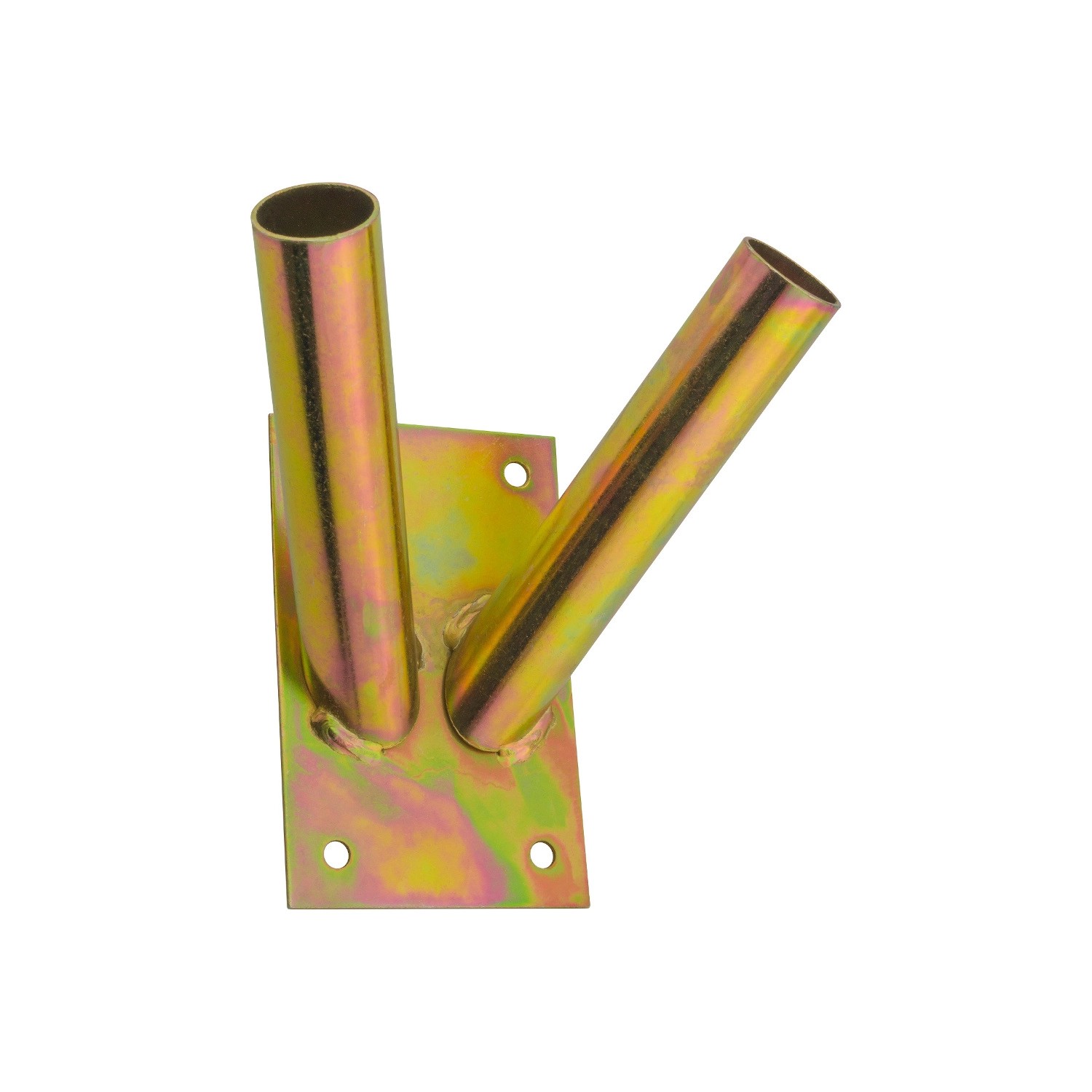 Uchwyt na flagę podwójny ocynkowany żółty