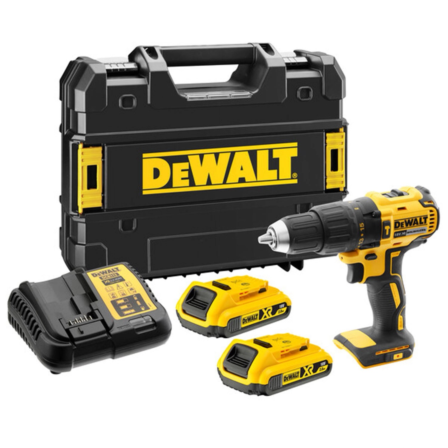 DeWALT Wiertarko-wkrętarka udarowa DCD778D2T-QW 18V XR 2x2,0 Ah