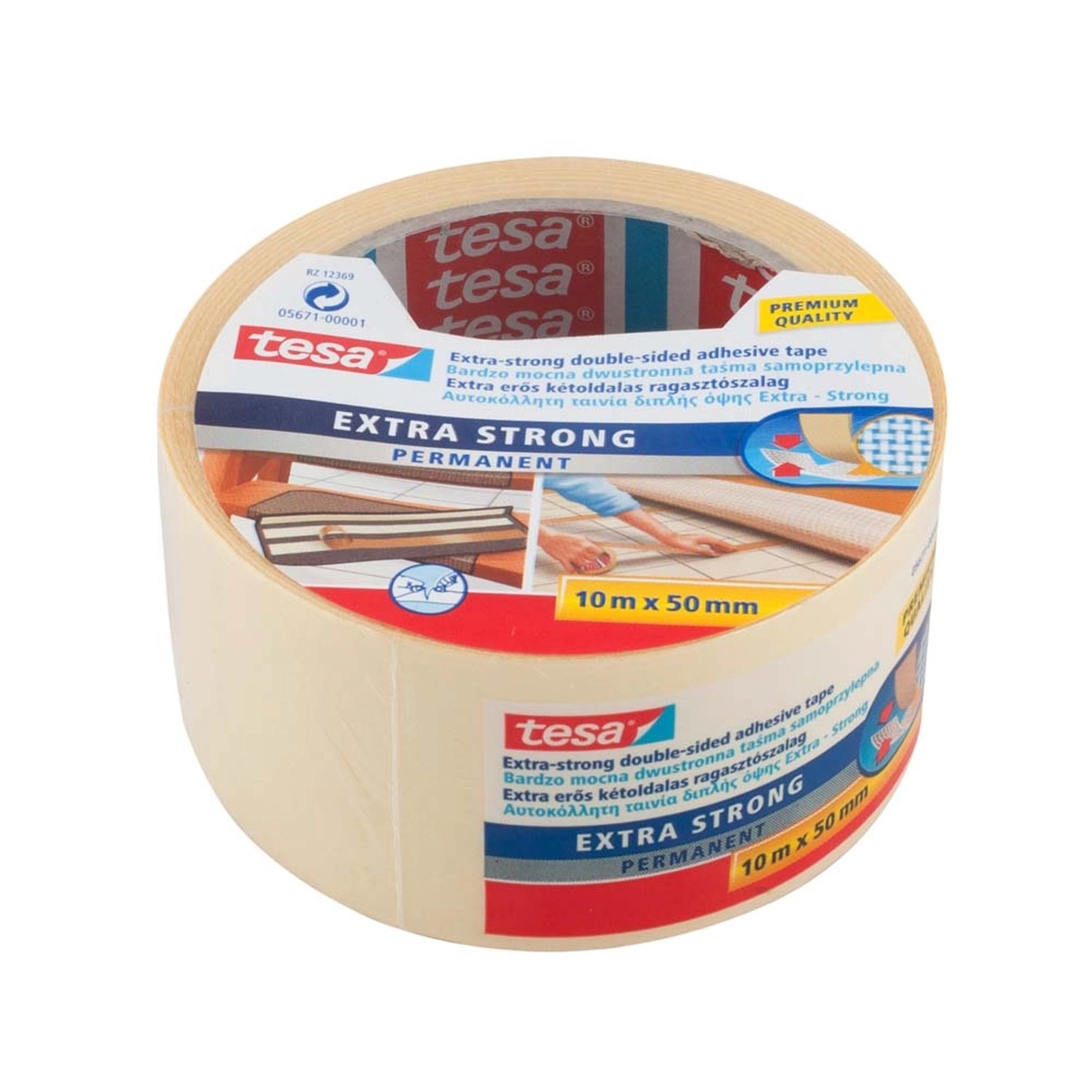 Tesa Taśma dwustronna Extra Strong 10 m x 50 mm