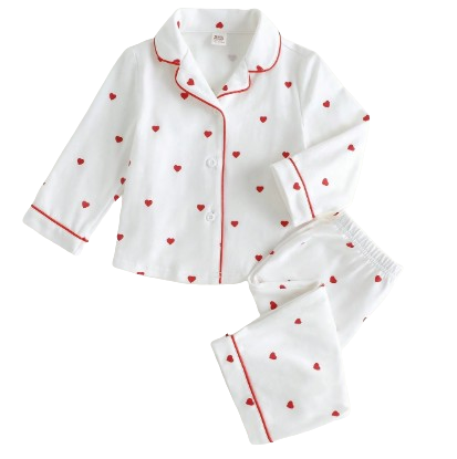 Bawełniana piżamka premium Czerwone Serduszka NS