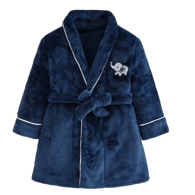 Szlafroczek granatowy dla chłopca 3-7 lat NS - 6 lat