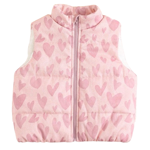 Bezrękawnik ocieplany w Serduszka NS