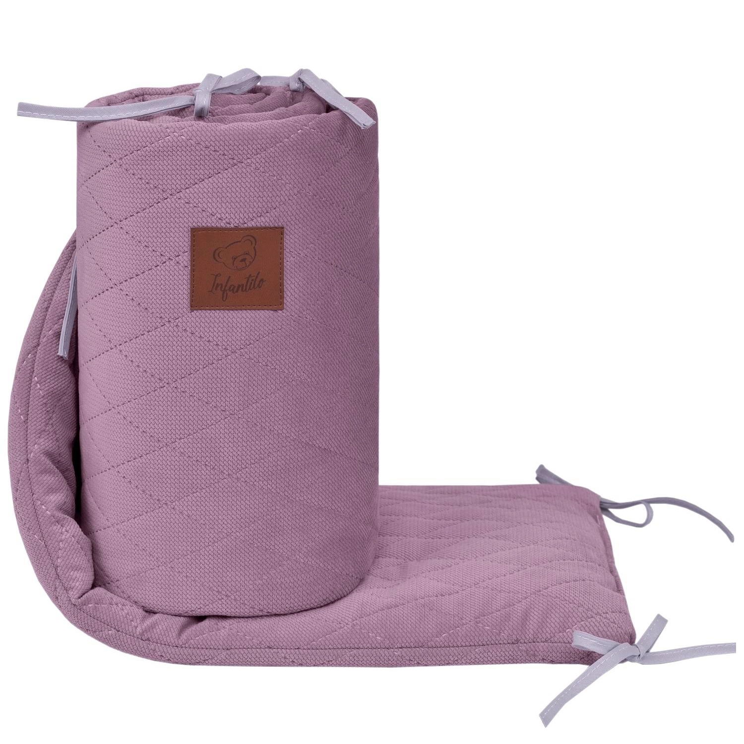 Ochraniacz do łóżeczka velvet wrzosowy IF