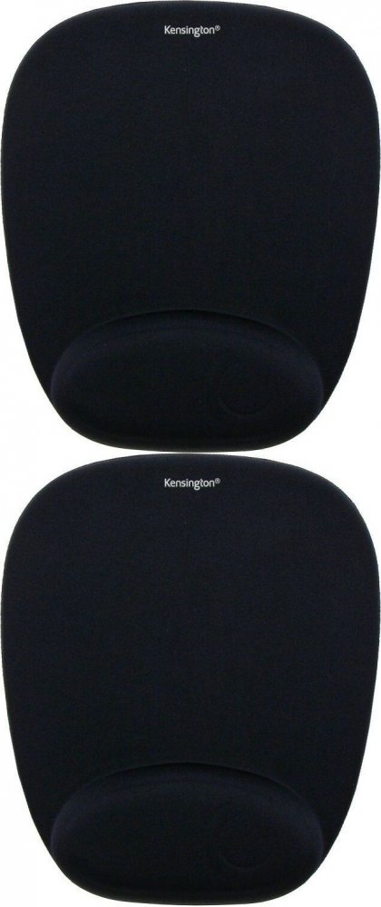 2x Podkładka pod mysz i nadgarstek Kensington, piankowa, czarny