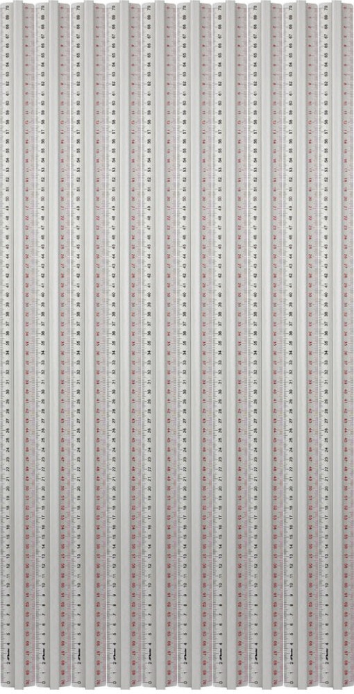 10x Linijka aluminiowa Leniar, z uchwytem, 70 cm