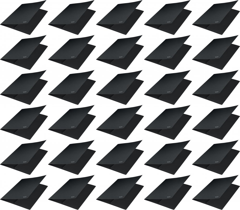 100x Teczka na dokumenty Leitz Recycle, A4, kartonowa, 2mm, czarny