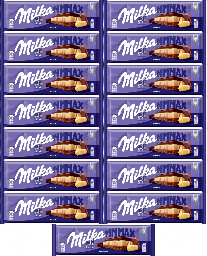 15x Czekolada Milka, Mmmax Triolade, 280g