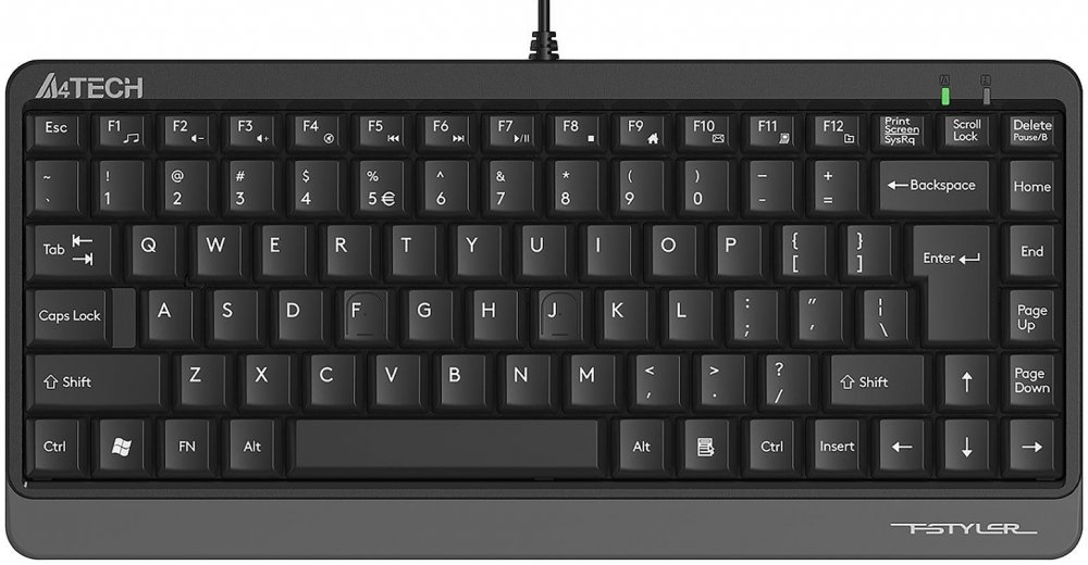 Klawiatura przewodowa A4Tech FStyler FK11, szary