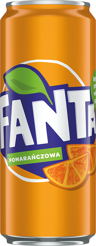 Napój gazowany Fanta, puszka Sleek, 0.33l